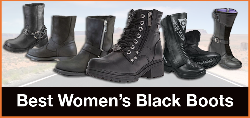 Best Women's Black Motorcycle Boots 